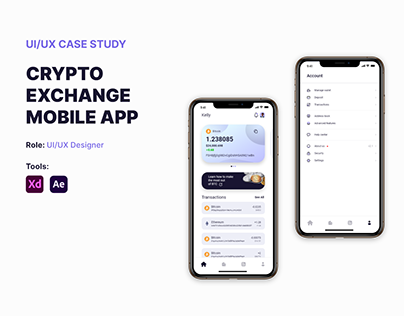 Crypto Exchange Mobile App UI/UX Design