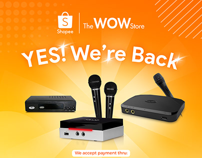 THE WOW STORE (YES! WE'RE BACK) FOR SHOPEE EPOSTER