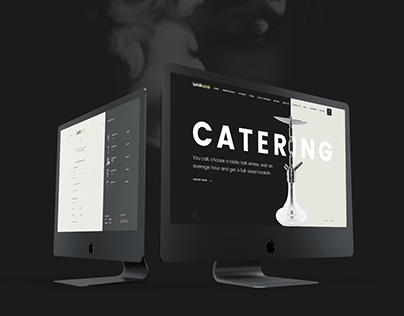 Website for hookah catering service