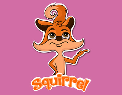 Squirrel Sticker (Character Design)