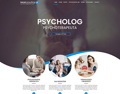 Strona internetowa psycholog z Warszawy