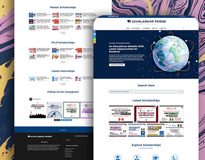 Scholarship Website - Full Web Design & Development