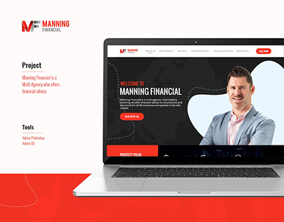 Manning Financial Web UI design
