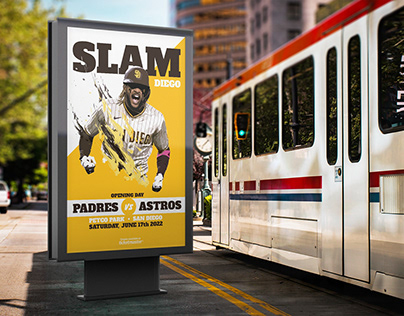 Padres Baseball Event Campaign Concept Poster