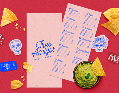 Visual Identity: Tres Amigos Restaurant