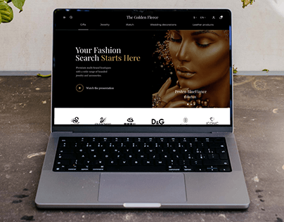 Website redesign of jewelry saloon