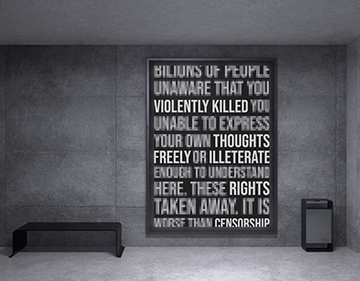 Human Right Censorship Poster