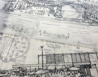 Sketch studies: Urban Design Studio: Reinhabiting NDM