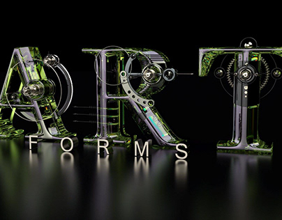 Art Forms -3D Typography Explorations