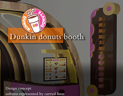 dunkin donuts booth