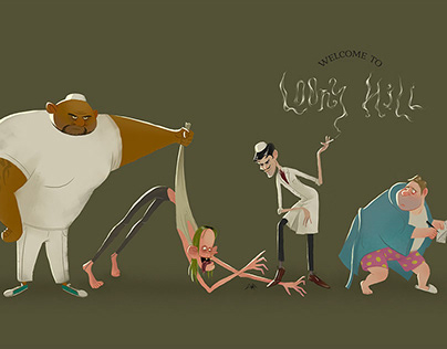 Characters design "Loony Hill"