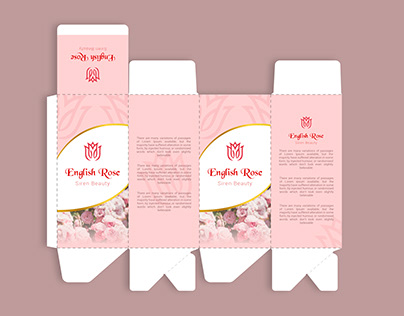 English Rose skin cere box packaging
