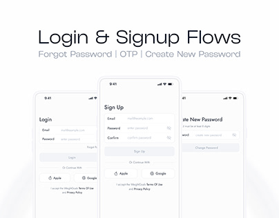 Login & Sign Up Flows | Forgot Password - OTP