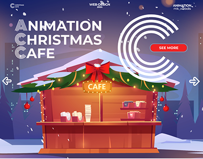 Animation for Christmas cafe | Landing page