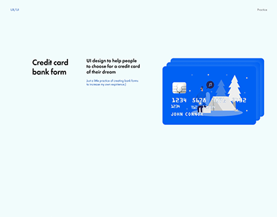 Credit card bank form