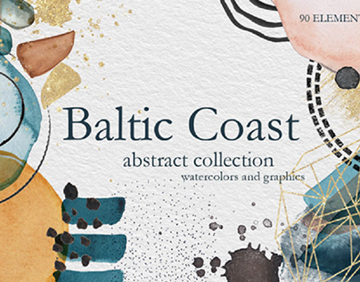 Baltic coast abstract collection