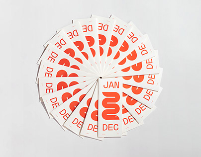 2022 Typographic Calendar