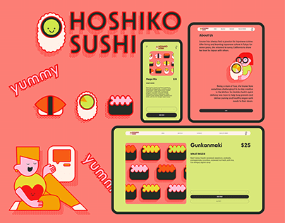 Hoshiko Sushi UI Design
