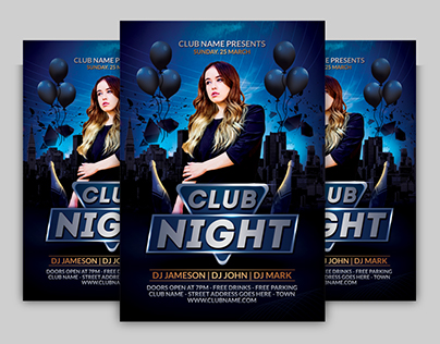 Club Night Flyer Template