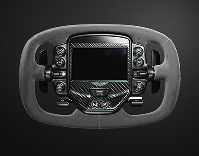 Aston Martin Valkyrie Steering Wheel | CGI