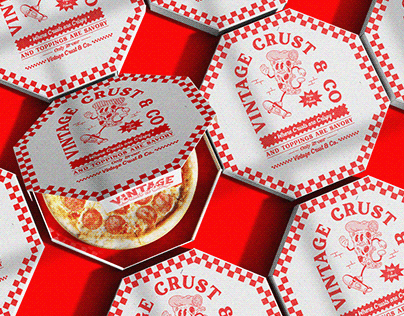 Design for pizzeria "Vintage Crust & Co."