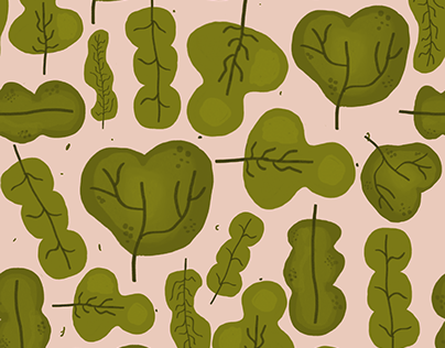 Repeating pattern - bendy trees