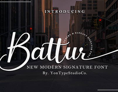 Battur - Modern Signature Font