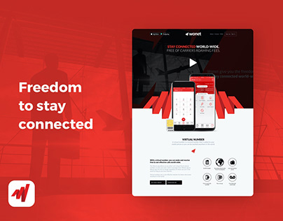 Telecommunications Website and Mobile app UI
