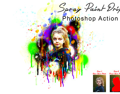 Spray Paint Drip Photoshop Action