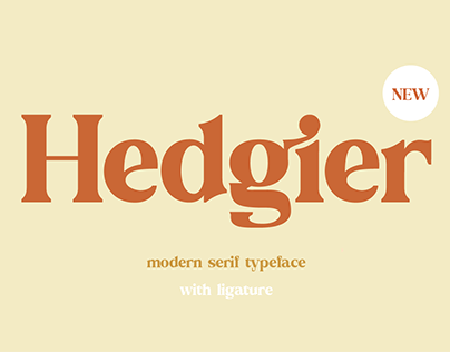 Hedgier - Modern Serif Typeface