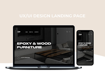UI design e-commerce "Epoxy & wood furniture"