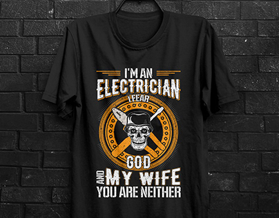 Electrician T-Shirt Design