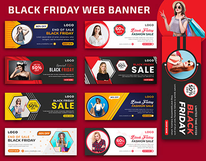 Black Friday Web Banner Template |Facebook Cover Design