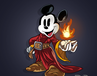 Art - The wizard Mickey