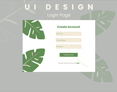 Login Page Design