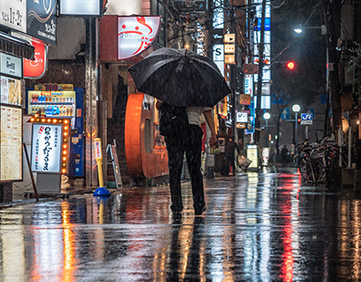Osaka Rainy Night
