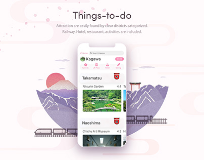 Japan Travel Guide Application UI Design