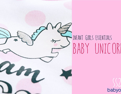 Infant girls essentials - ss20 story- Baby unicorn
