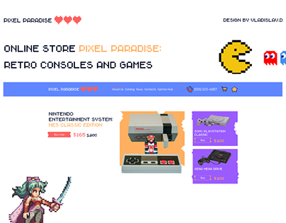 Pixel Paradise Online store