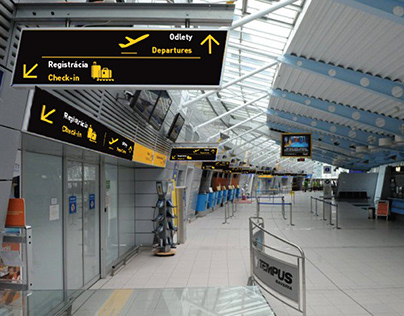Orientation system Košice Airport