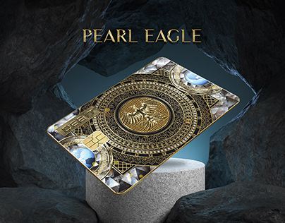 Pearl Eagle | Gold Bank Card Design