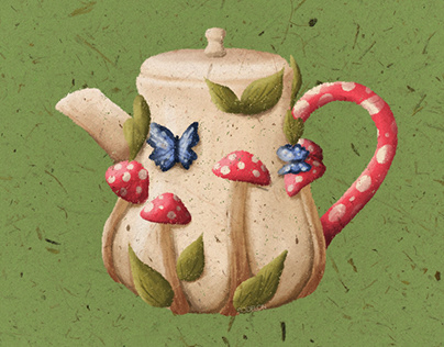 Mushroom teapot