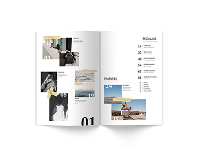 'Edge Magazine' contents page design