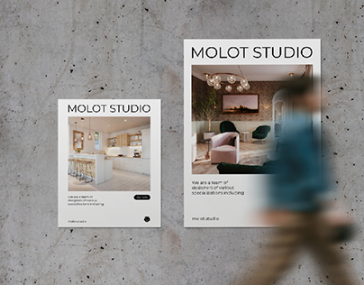 Brand identity for design studio "Molot"