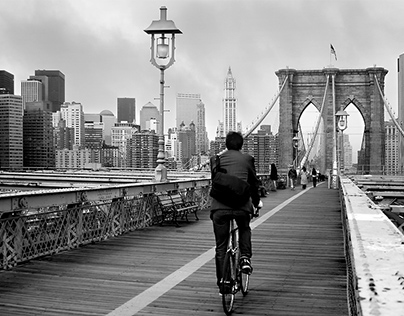Bikes on Brooklyn Bridge