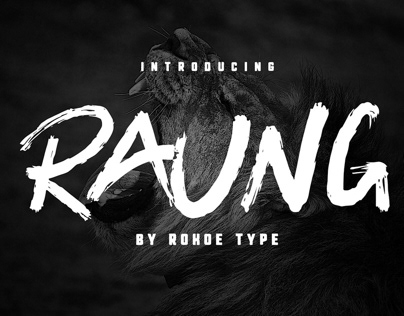Project thumbnail - Raung Type Font