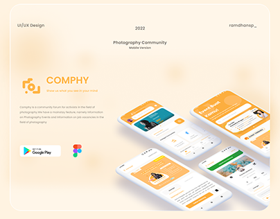Project thumbnail - COMPHY (Online photography community app)