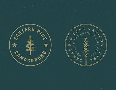 Vintage Tree Badge Logos