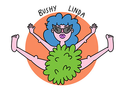 Bushy Linda Stickers