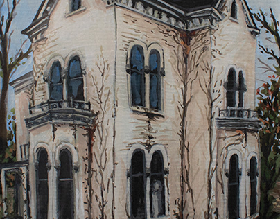White Abandonned House - Illustration